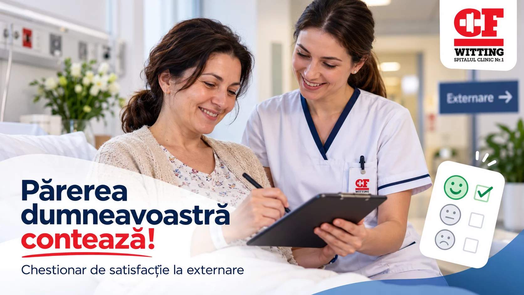 Chestionarul de satisfacție la externare – CF Witting